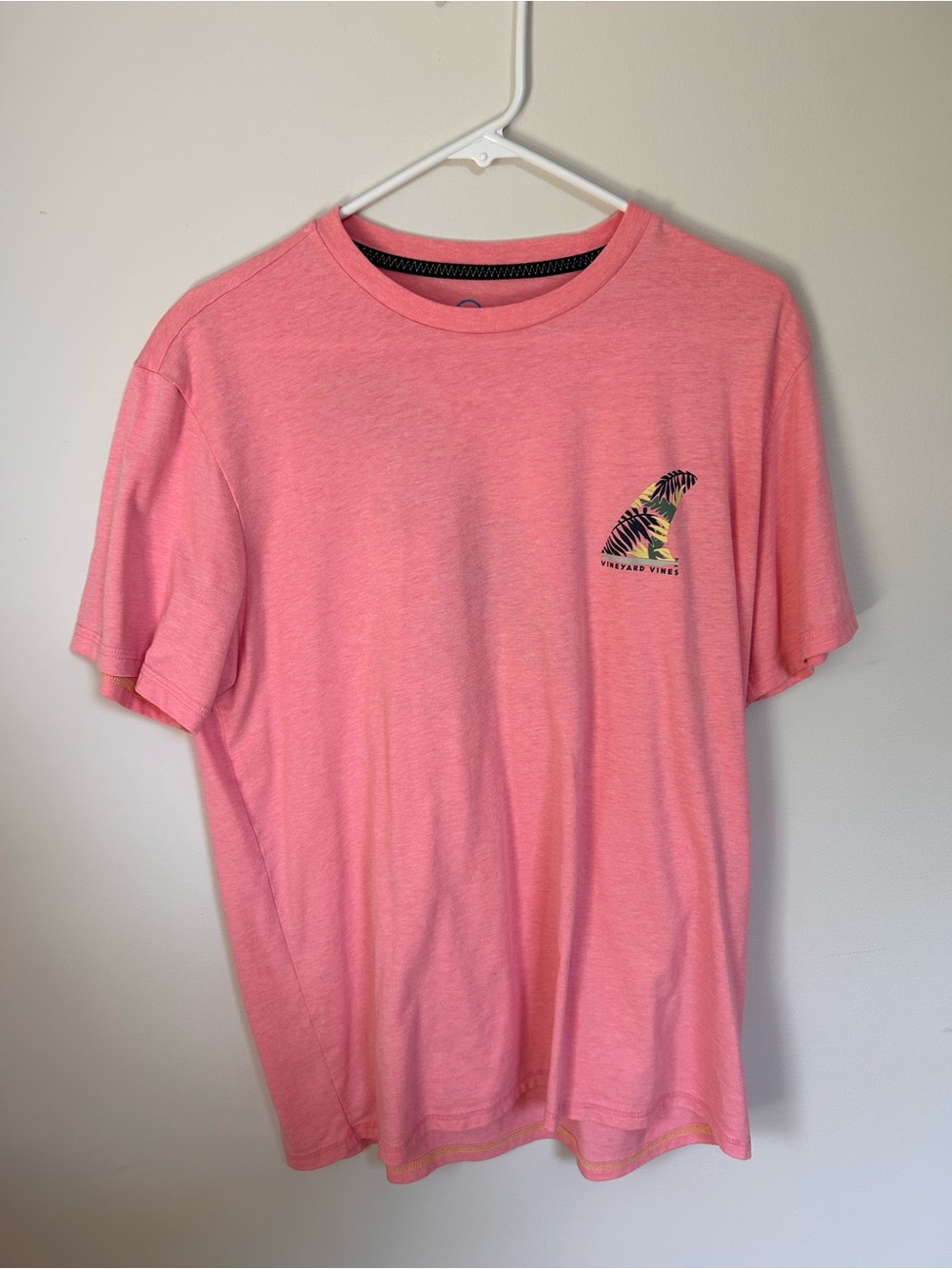 Vineyard Vines Coral Pink Short-Sleeve Logo Tee